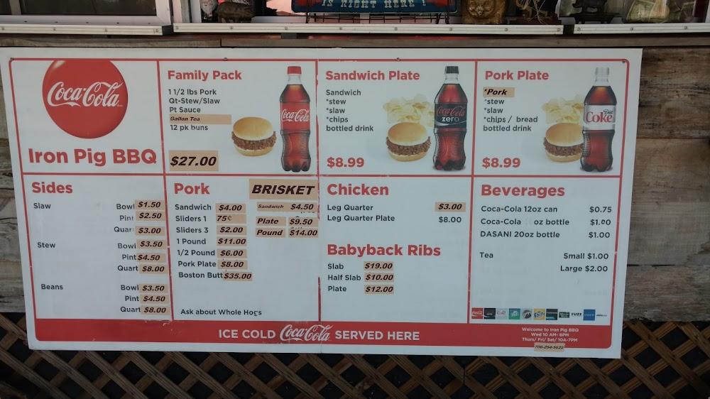 Iron Pig BBQ Menu image 3